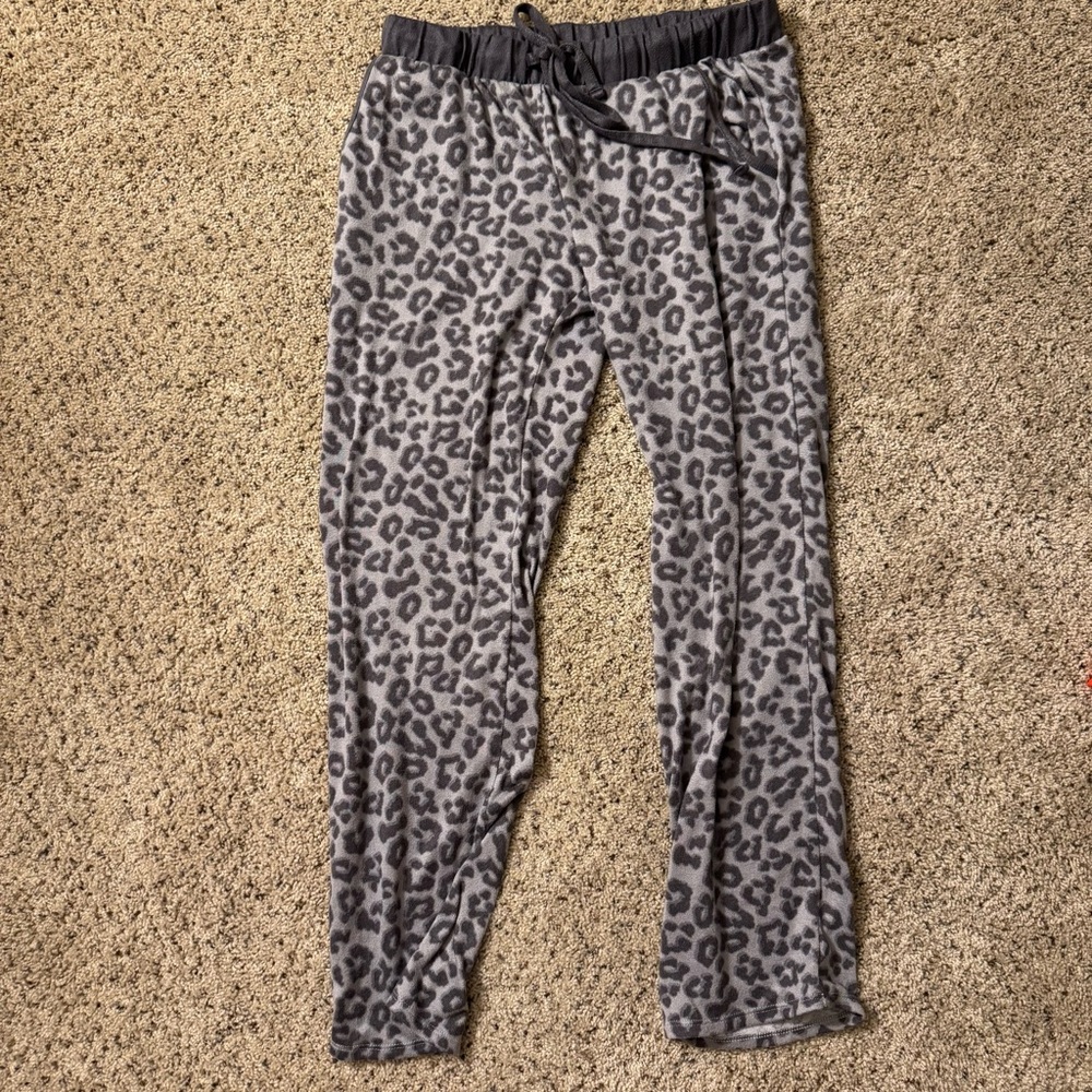 Lucky Brand 3 Piece Sleepwear Set Leopard Print Size Small - Picture 3 of 16